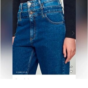 Sandro Blue Women's double waist Jeans